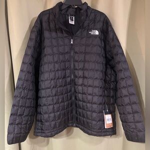 New Mens The North Face Thermoball ECO Insulated FZ Puffer Jacket Black 3XL